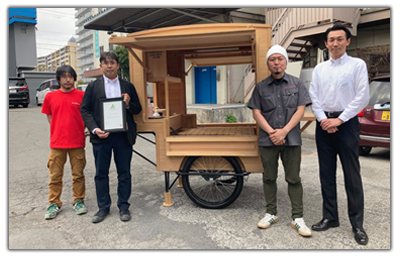 多摩産材リヤカー屋台